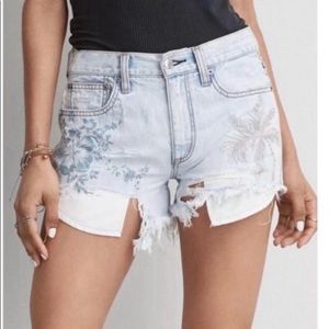 American eagle vintage festival hi rise shorts
